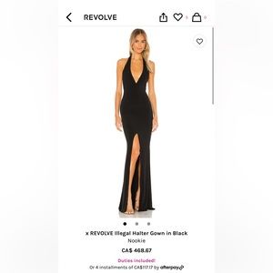 Stunning Nookie Illegal Halter dress. Never worn.